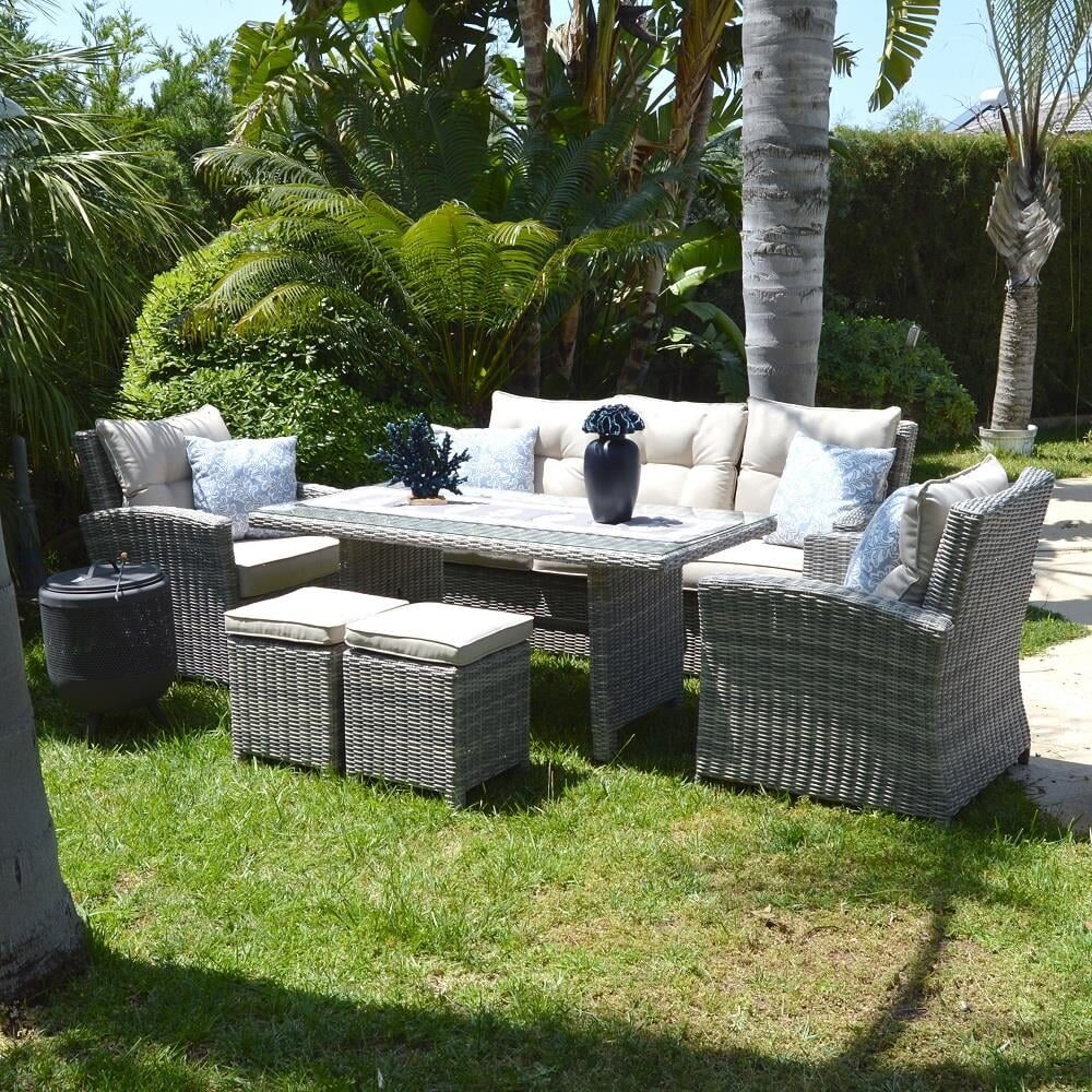 Barcelona Üçlü Lounge & Dining Set - Garden Times