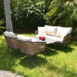 Havanna İkili Lounge Alüminyum + Örgülü Set