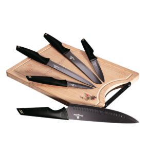 Berlinger Haus - 6 Parça Bambu Kesme Tahtalı Bıçak Seti - LP-BH-047L