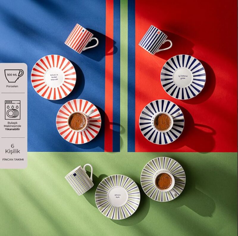 Emsan Destıny 6'lı Kahve Fincan Takımı