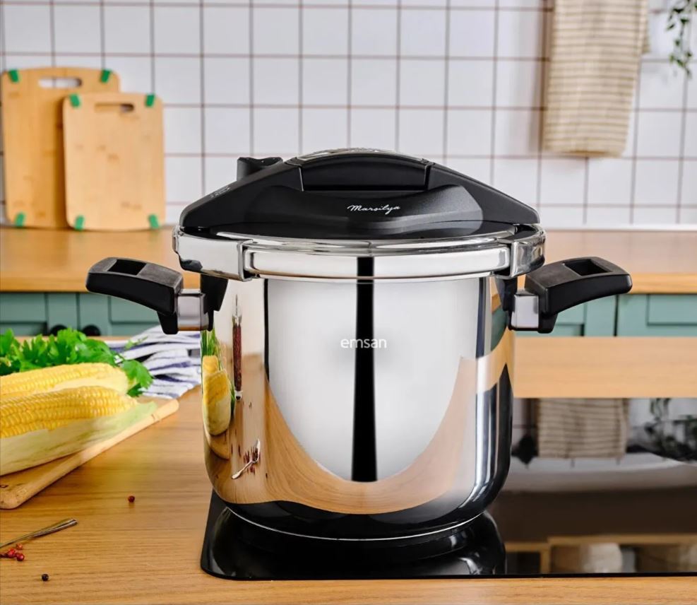 1000260177001 Emsan Marsilya 7 Lt Düdüklü Tencere - Görsel 1