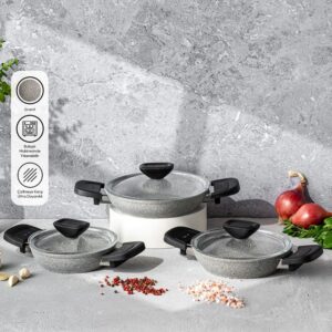 Emsan Fortis 6 Prç Granit Sahan Tencere Seti