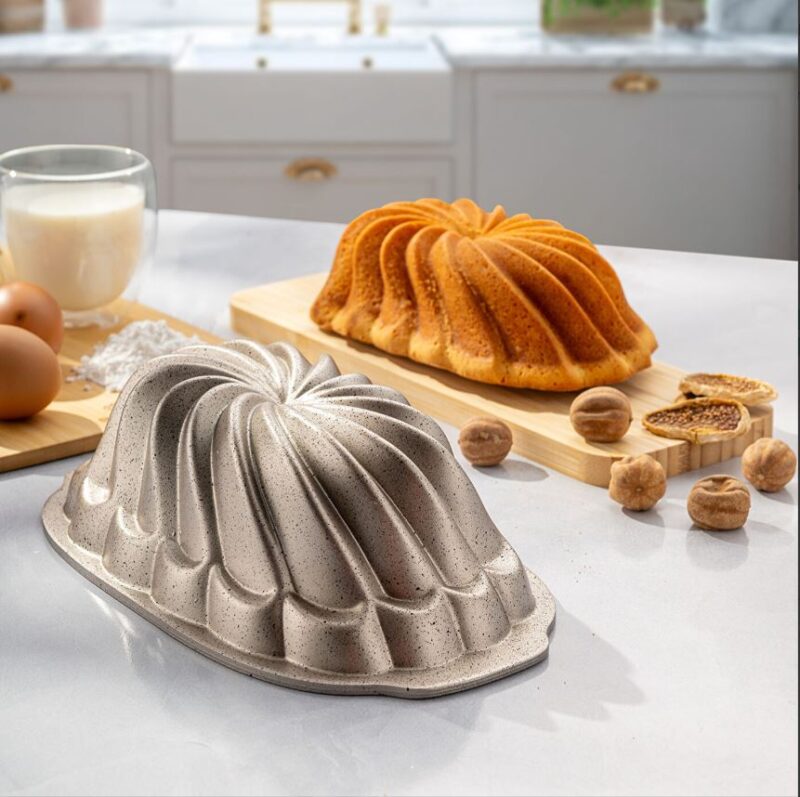 Emsan Golden Flora Baton Kek Kalıbı Gold