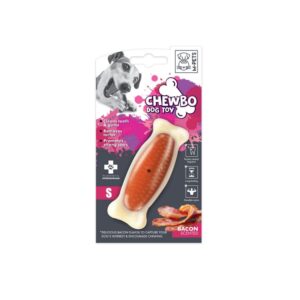 -Chewbo Bone S - Clean Dental - Bacon Scented Köpek Oyuncak ve Tasmaları-kktc