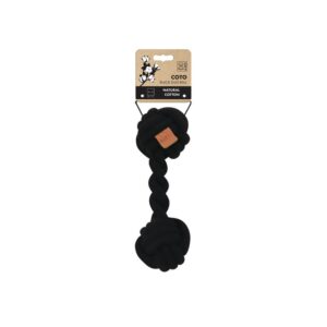 -Coto Black Duo Ball 28 Cm Köpek Oyuncak ve Tasmaları-kktc