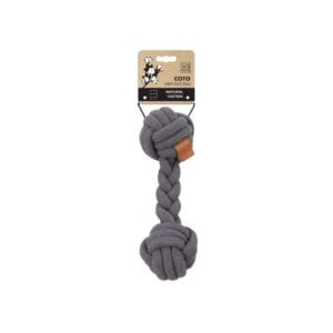 Coto Grey Duo Ball 28 Cm Köpek Oyuncak ve Tasmaları