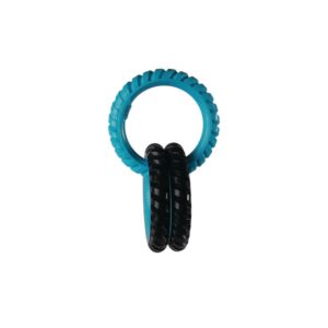 -Ring King Capri Blue & Black Triple Köpek Oyuncak ve Tasmaları-kktc
