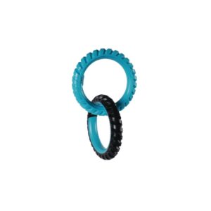 -Ring King Capri Blue & Black Double Köpek Oyuncak ve Tasmaları-kktc