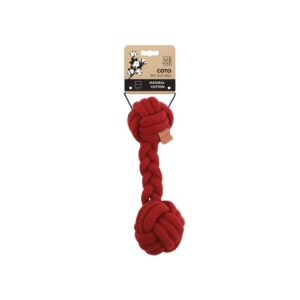 -Coto Red Duo Ball 28 Cm Köpek Oyuncak ve Tasmaları-kktc