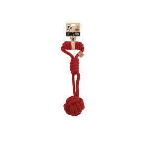 -Coto Red Tug Ball 36Cm Köpek Oyuncak ve Tasmaları-kktc