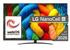 Lg 65" 65nano81a3a 4k/uhd Nanocell Smart Tv