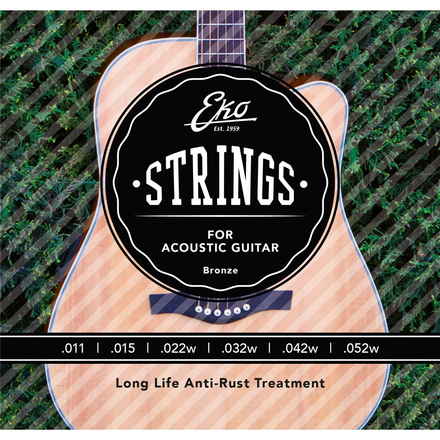 16-Eko-Guitars-Corde-Chitarra-Acustica-Bronze-11-52-Light-Medium-Set-6-16100401_0 Eko Strings 12 Telli Akustik Gitar Teli Seti Bronze - Görsel 1