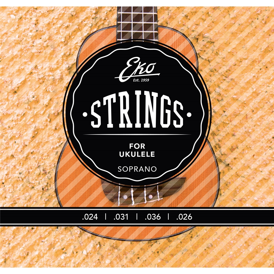 16-Eko-Guitars-Corde-Ukulele-Soprano-Medium-Set-4-16100408_0 Eko Strings Ukulele Soprano Teli Seti - Görsel 1