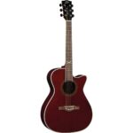 Eko NXT A100CE Elektro Akustik Gitar See Through Red Cutaway
