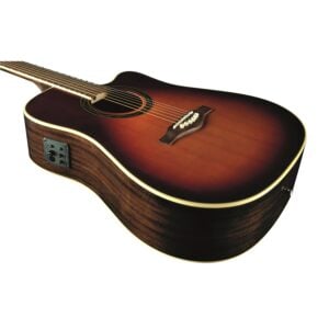 Eko ONE D CW EQ Elektro Akustik Gitar Vintage Burst Cutaway
