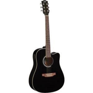 Eko Ranger CW EQ Elektro Akustik Gitar Black Cutaway