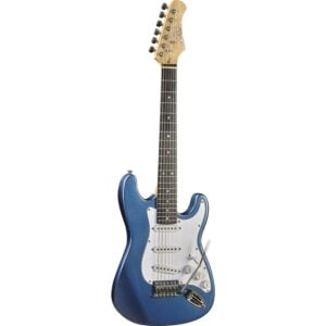 Eko S-100 3/4 Elektro Gitar Metallic Blue Stratocaster Çocuk Gitarı