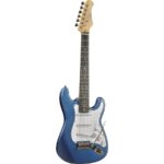 Eko S-100 3/4 Elektro Gitar Metallic Blue Stratocaster Çocuk Gitarı