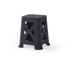 Heniver Rattan Görünümlü Tabure