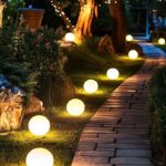 Algam Lighting S-30 LED Dekoratif Küre Lamba 30cm Şarjlı Bahçe Aydınlatma