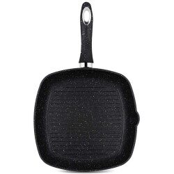 Lines Granit 28Cm Kare Grilll Tava