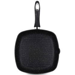 Lines Granit 28Cm Kare Grilll Tava