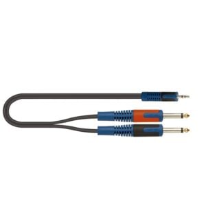 Quik Lok RKSA/140-2 Audio Adaptör Kablosu 2m 3.5mm Stereo Jack-2x Mono Jack RokSolid