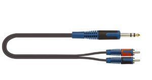 Quik Lok RKSA/120-2 Audio Adaptör Kablosu 2m Stereo Jack-2x RCA RokSolid