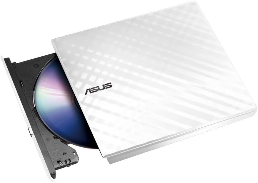 51Hf16-3Tgl_Ac_Sl1000_202602192201511 Asus Sdrw-08D2S-U Usb Bağlantılı Harici Ultra Slim Dvd Yazıcı, Beyaz - Görsel 1