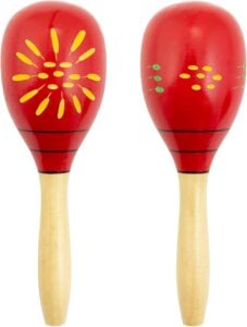 Tiger Power Wooden Maracas Style 3