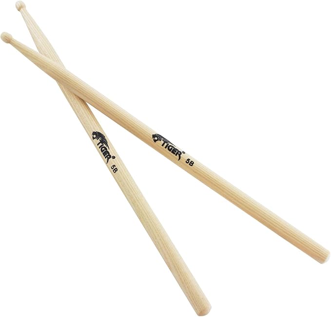 61Iqi9Zs4Yl._Ac_Sx679_ (1) Tiger Power Drum Sticks Hickory Rock - Görsel 1