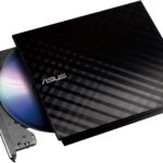 Asus SDRW-08D2S-U USB Bağlantılı Harici Ultra Slim DVD Yazıcı, Siyah