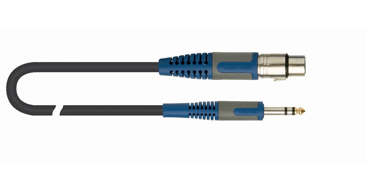 637C9C925B781271A575Dddef7370Ab2 Quik Lok Rksm/342-5 Mikrofon Kablosu 5M Xlr-Stereo Jack Roksolid Profesyonel - Görsel 1