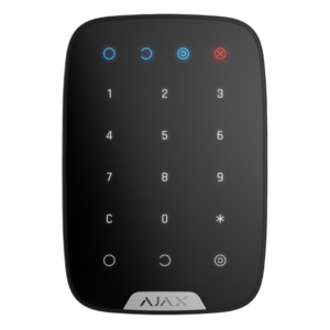 Ajax Systems 38248.12.BL1 Kablosuz Dokunmatik Göstergeli Keypad, Siyah