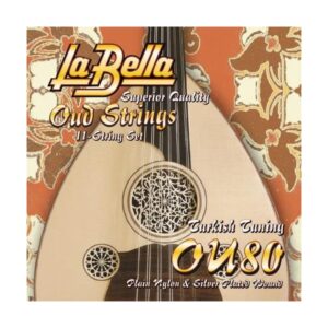 La Bella Oud Turkish Tuning Ud Teli Plain Nylon & Silver Plated 11 Tel
