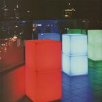 Algam Lighting C-40 LED Dekoratif Küp Lamba 40cm Şarjlı Bahçe Aydınlatma