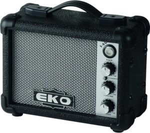 Eko I-5G Mini Gitar Amfisi 5W 4 inç Pilli Taşınabilir 2 Kanallı