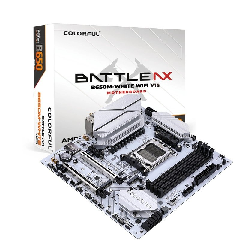 Anakart Colorful Battle-Ax B650M White Wifi 6 V15 Ddr5 Am5 KKTC