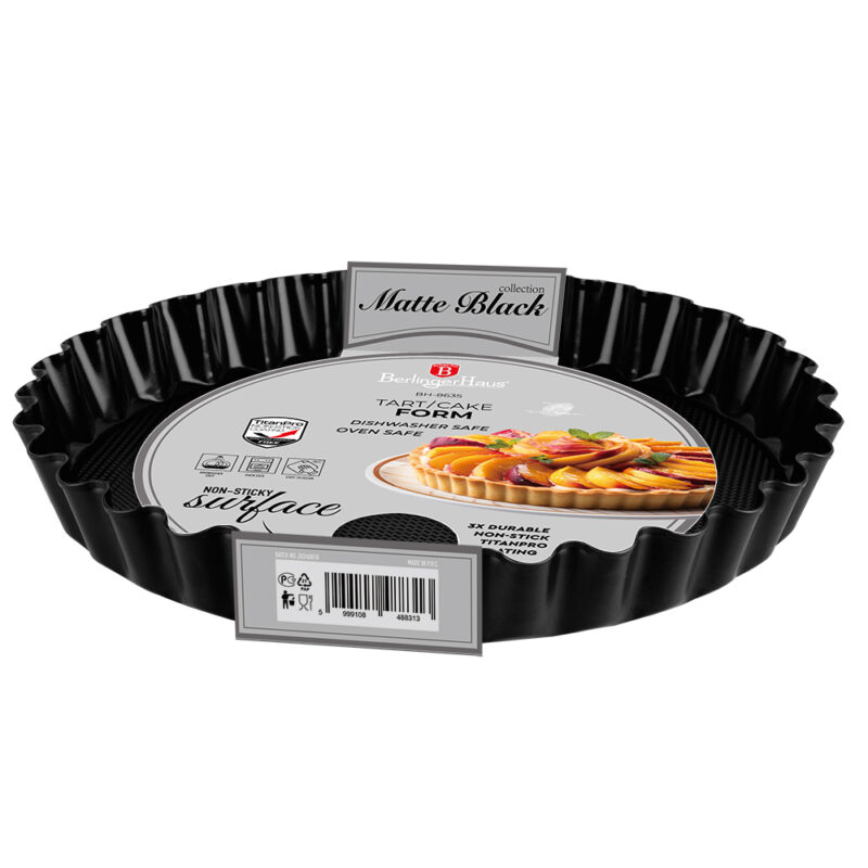 Berlinger Haus - Tart kek kalıbı (28*3,5 cm) Mat Siyah BH8635