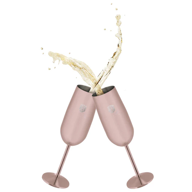 Berlinger Haus - 2'li metal şampanya kadehi seti BH-8662