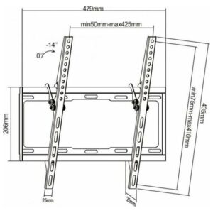# Cabletech UCH0154 32"-55" TV Standı