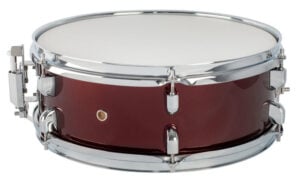 Tiger Power Wooden Snare Drum Wine Red
