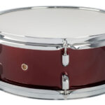 Tiger Power Wooden Snare Drum Wine Red