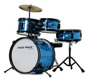Tiger Power Junior Drum Set 4 Drums + 2 Cymbals & Throne BMD JR40