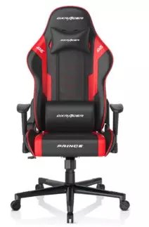 Dxracer P132 Prince Seri Yumuşak Yüzeyli 130kg Oyuncu Koltuğu Siyah/kırmızı