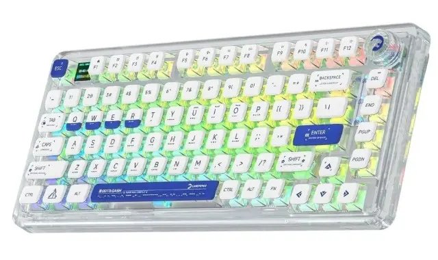 Gamepower Gasket Pro X Rgb Wireless/bluetooth/kablolu Yağlı Switch Gaming Klavye Şeffaf