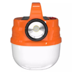 Hurry Bolt Hb-v80 Solar Ve Usb Şarjlı Yuvarlak Kamp Feneri 80w Turuncu