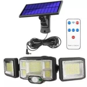 Jd Solar Sensor Light Jd-2192a Uzaktan Kumandalı Kablolu Üçlü Led Işık