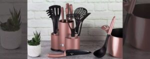 Berlingerhaus Bh-6252na Standlı Bıçak Ve Mutfak Gereçleri 12 Parça Rose