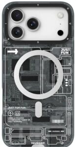 Youngkit Teknoloji Kılıf iPhone 17 Pro Max Gri